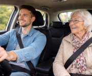 Picture of car driver and passenger