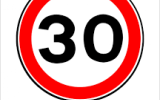 30mph Speed Sign