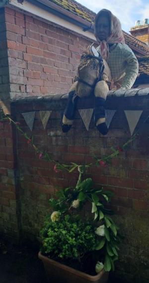 Highly commended scarecrow jumping horse